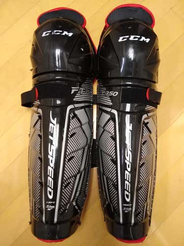 Senior CCM JetSpeed FT350 16 inch Shin Pads
