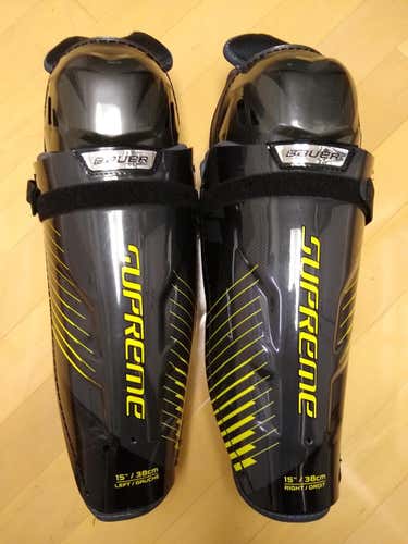 Senior Bauer Supreme 150 Shin Pads 15 inch