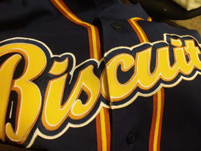 Montgomery Biscuits L Authentic Men's Large Jersey