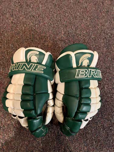 Michigan State Brine Lacrosse Gloves 13"