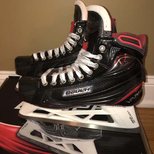 Senior New Bauer Vapor 1X Hockey Goalie Skates EE (Extra Wide) Size 8.5