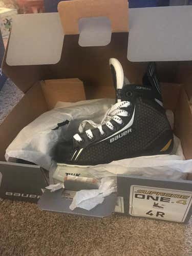 New Youth Bauer Supreme One.4 Hockey Skates D&R (Regular) Pro Stock Size 4