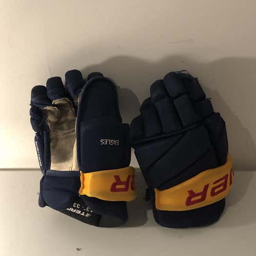 Senior Bauer Vapor Pro Team Gloves 13" Blue/Orange/Red