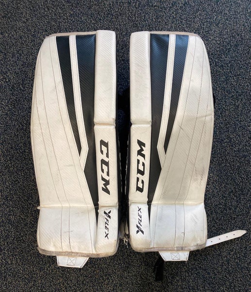 White 24" Y Flex Goalie Leg Pads