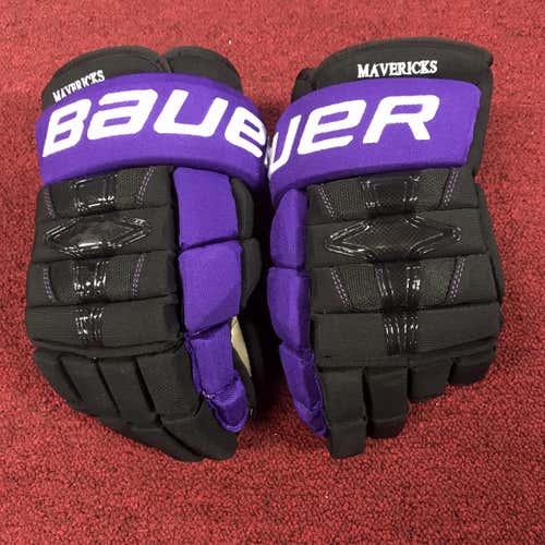 Mankato State Bauer 1n Gloves Size 14 Pro Stock Item#MNKG1n