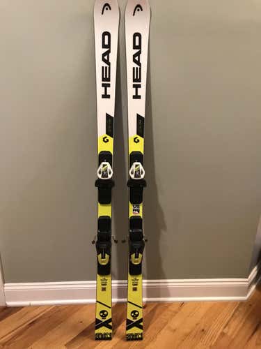 Kid's Racing World Cup Rebels i.GS RD Skis With Bindings Max Din 10
