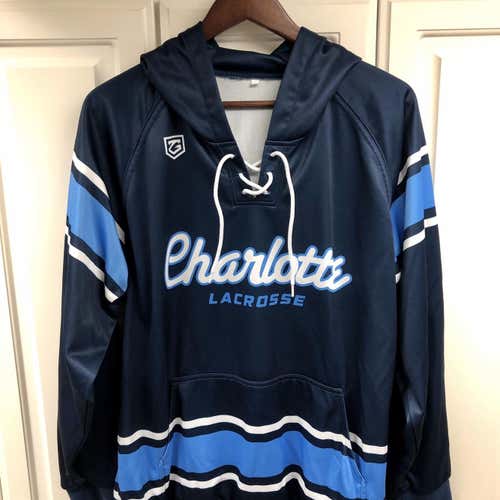 Blue Men's Large Charlotte Lacrosse Sweatshirt