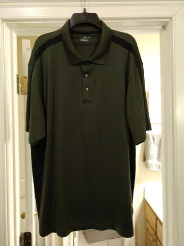 Grand Slam Green/ Black Men's XXL Polo Shirt
