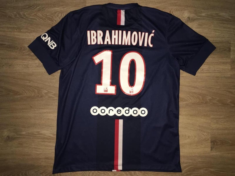 (Large) New Nike Paris Saint-Germain F.C. / Zlatan Ibrahimovic Dri-FIT Jersey