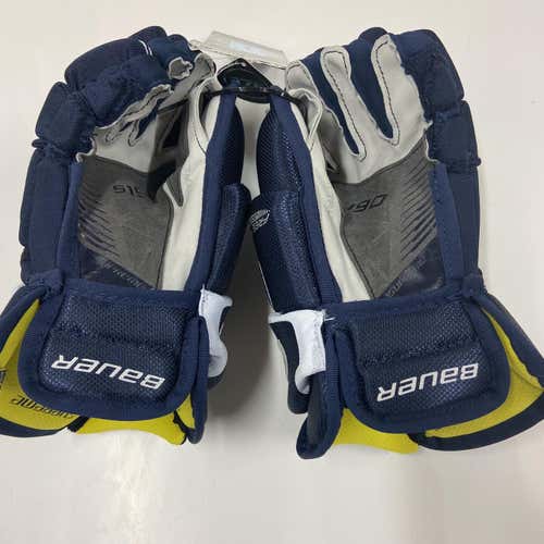 Blue Junior Supreme 190 Hockey Gloves 12"