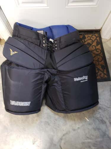 Black Senior Extra Large Vaughn 1000 Pro Hockey Goalie Pants