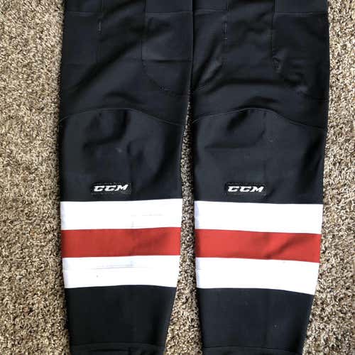 Black Senior Extra Large CCM Socks Pro Stock