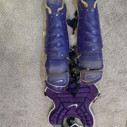 High School/College Nike Pro Gold Catcher's Set