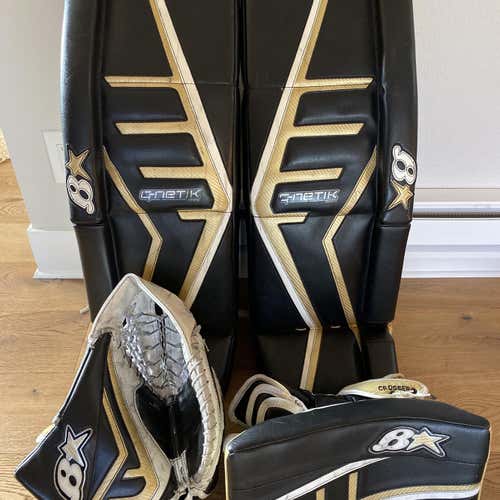 Black  32" +2” G-Netik Pro 2 Goalie Full Set Custom