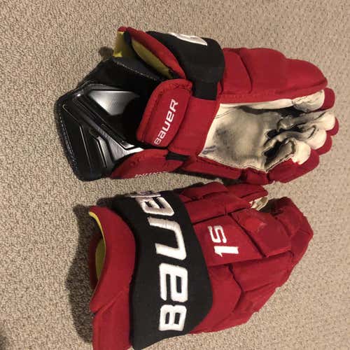 Red Senior Supreme 1S Gloves 14" Pro Stock
