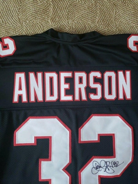 JAMAL ANDERSON ATLANTA FALCONS NFL Jersey NIKE White Sewn 44 MEN LARGE