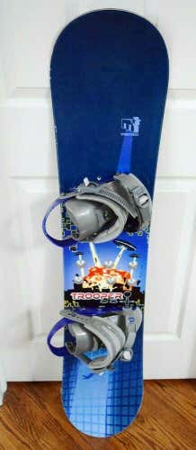 MORROW TROOPER  SNOWBOARD SIZE 126 CM WITH SMALL RIDE BINDINGS