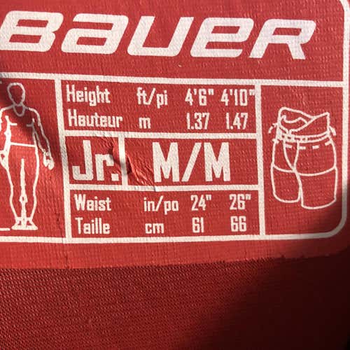 Black Junior Medium Vapor X700 Hockey Pants