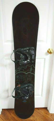 MORROW LITHIUM  SNOWBOARD SIZE 146 CM WITH LARGE HEAD BINDINGS