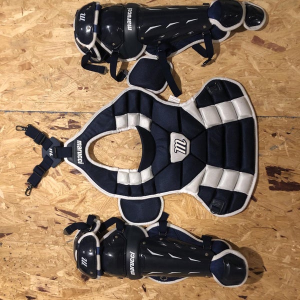 New Intermediate Marucci Catcher's Leg Guards & Chest Protector