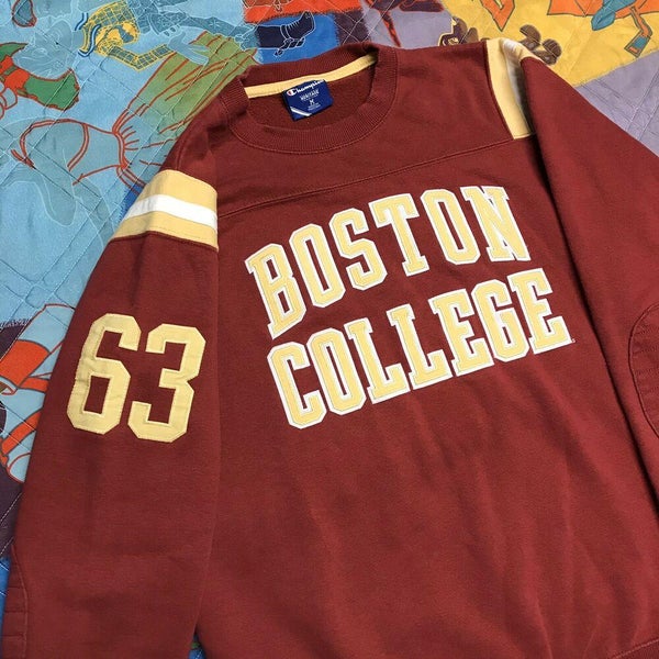 Men's Champion Maroon Boston College Eagles Icon Logo Hockey