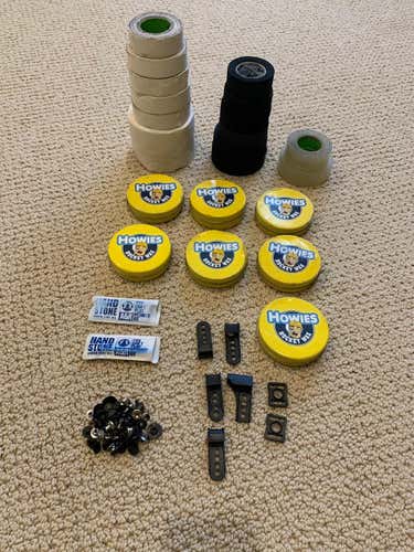 Hockey Wax, Hockey Tape, Hockey Skate Hand Stones, Hockey Helmet Repair