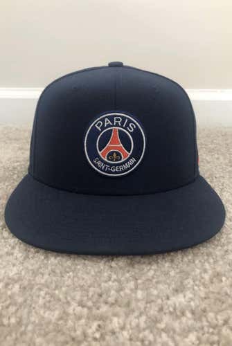 Blue New Adult One Size Fits All Snapback Nike Hat - Paris Saint-Germain