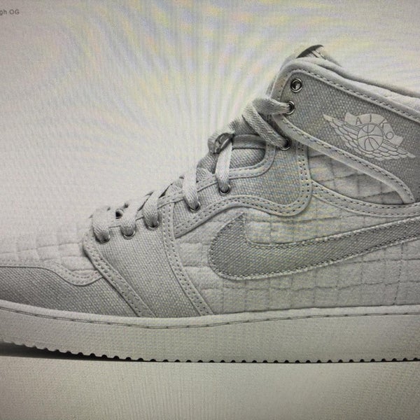 NIKE AJ KO High Quilted Pure Platinum Jordan Shoes