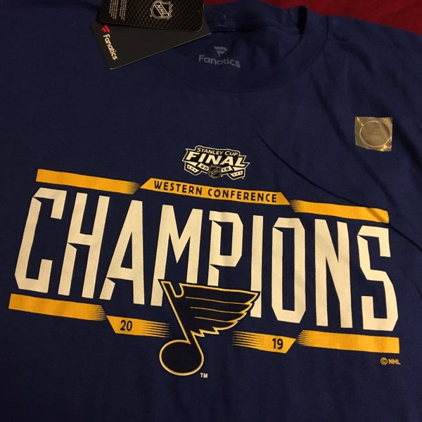 St. Louis Blues T-Shirt NHL Licensed Mens Adult Grey Small New Lot of 2  Hockey