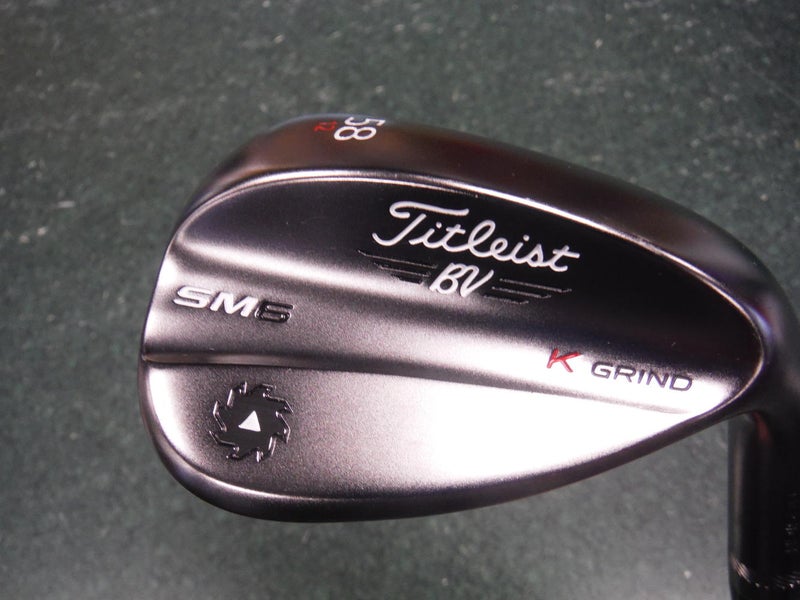 New Men's Titleist Vokey Right Handed sm6 58 Degree Brushed Steel Wedge