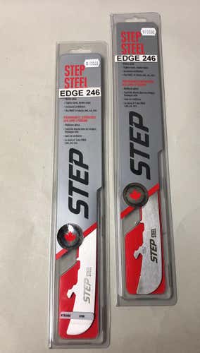 2 pairs of STEP STEEL RUNNERS -GREAT QUALITY STEEL-CANADIAN MADE-1 YR WARRANTY