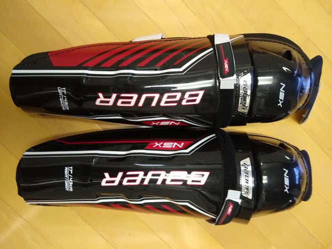 New Senior Bauer NSX 17 inch Shin Pads