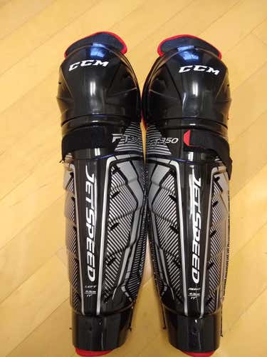New Senior CCM JetSpeed FT350 17 inch Shin Pads