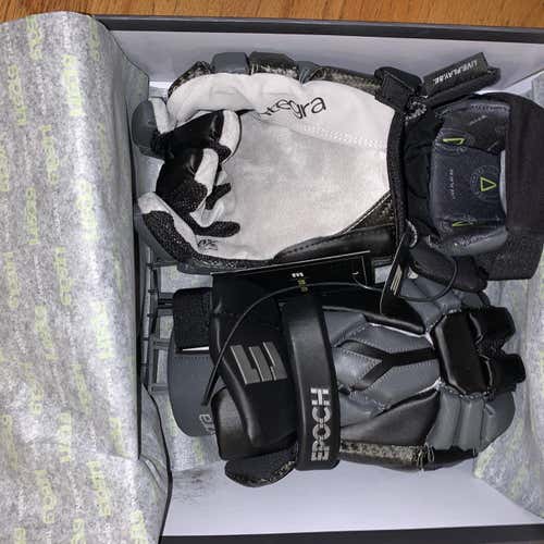 Black New Player Epoch Integra Lacrosse Gloves 14"