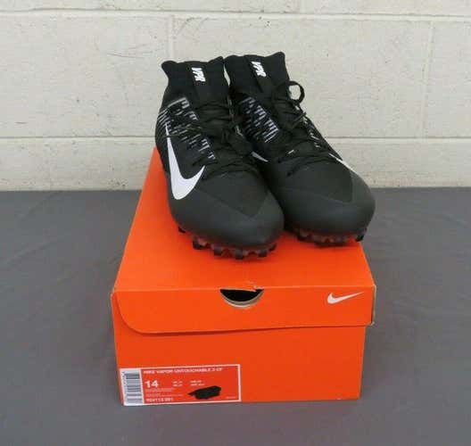 Nike Vapor Untouchable 2 CF Black/White Football Cleats US Men's 14 EU 48.5 NEW