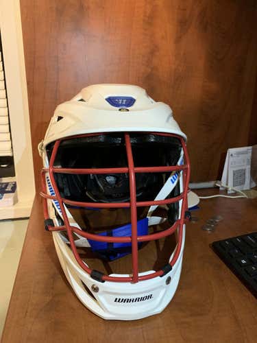 White Adult Player Warrior Burn Helmet