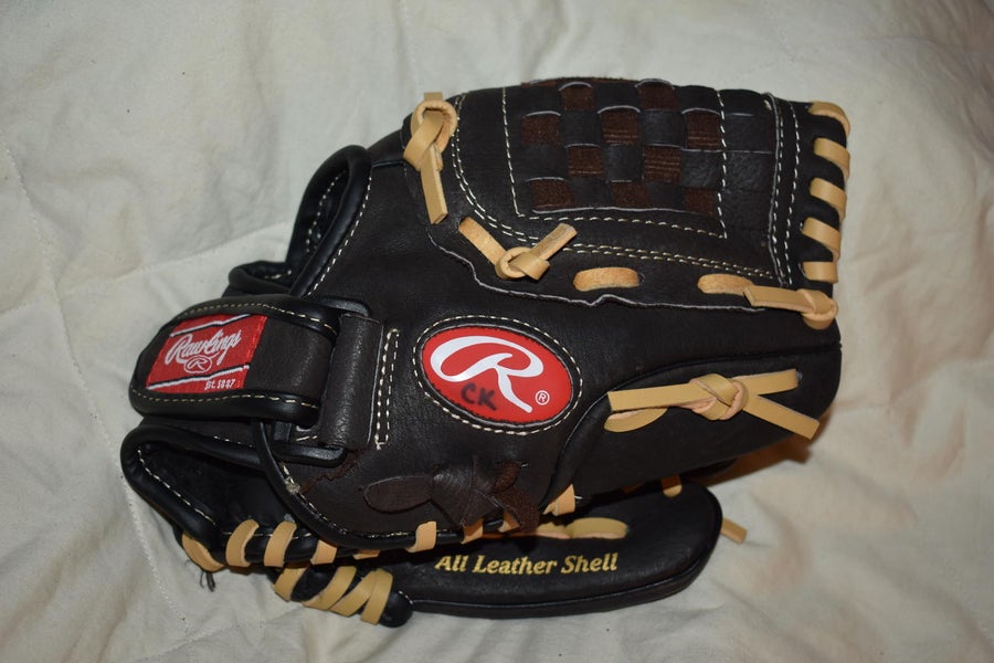 Rawlings Highlight Series Baseball Glove H100BRNC, Black, 10 Inch