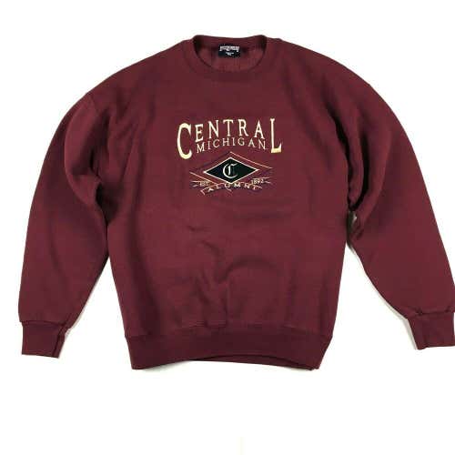 90s Central Michigan University Chippewas Alumni Crewneck Sweatshirt Embroidered