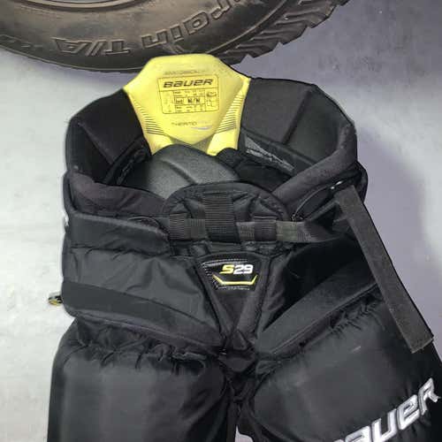 Black Intermediate Medium S29 Hockey Goalie Pants