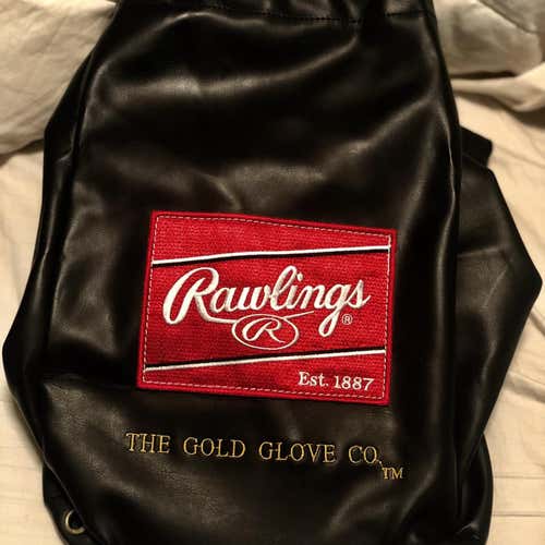 Rawlings Leather Gold Glove Bag (New)
