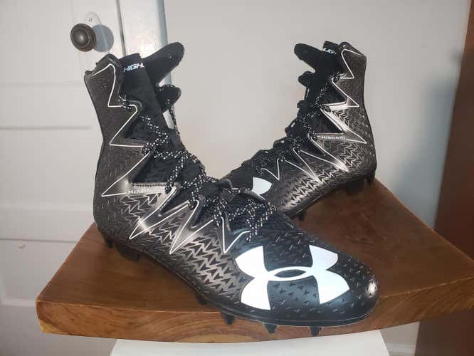 Under Armour UA Highlight Football Cleats Black Men's Size 13