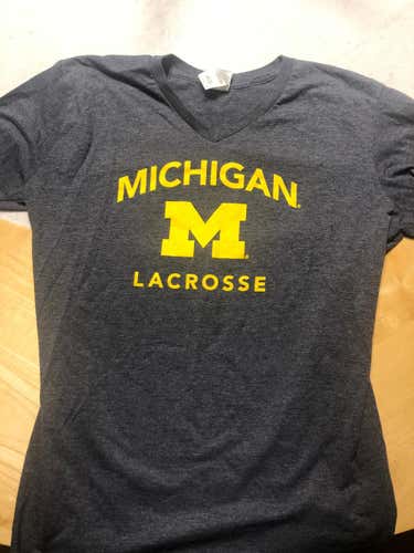 2 Women's Michigan Lacrosse Short-Sleeve Shirts and 1 Women's Duke Short-Sleeve Shirt