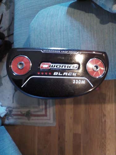 Men's Odyssey Right Handed Mallet O-works black 330M Putter 35"