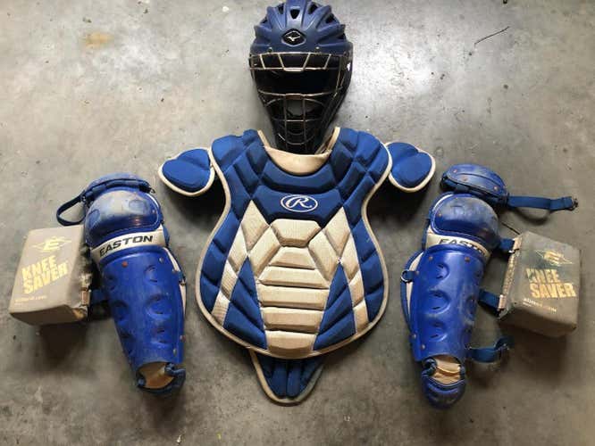 Easton Catcher's Set with knee savers and upgraded helmet/mask