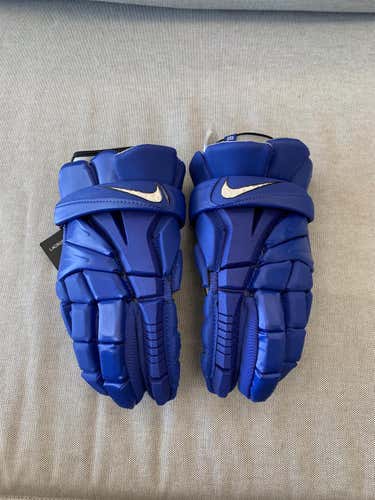 Blue New Player Vapor Elite Lacrosse Gloves 12"