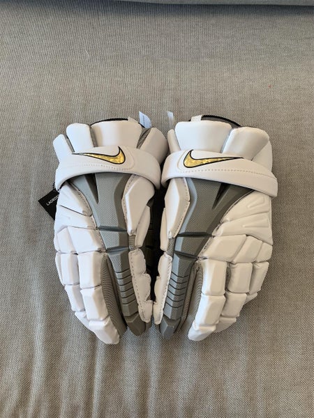 White New Vapor Elite Lacrosse Gloves 12"