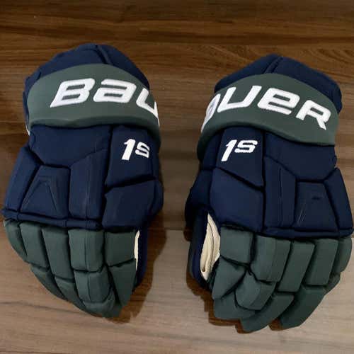 Brand New Blue and Green Senior Supreme 1S Gloves 13"