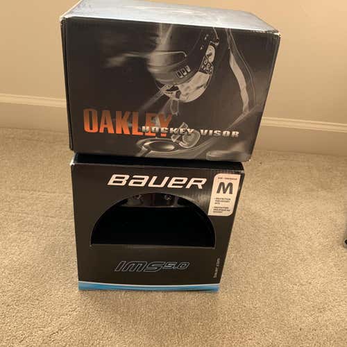 Black New Medium Bauer Helmet