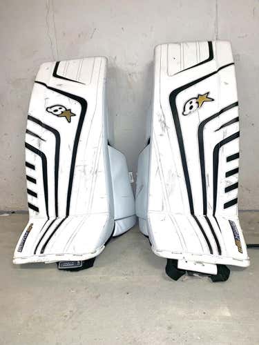 White Intermediate 30" Brian's OPTiK Goalie Leg Pads