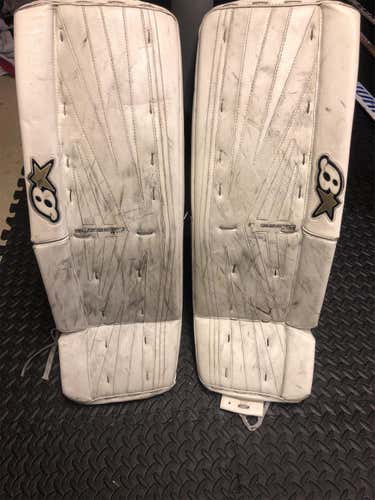 White Intermediate 31" Subzero 6.0 Goalie Leg Pads